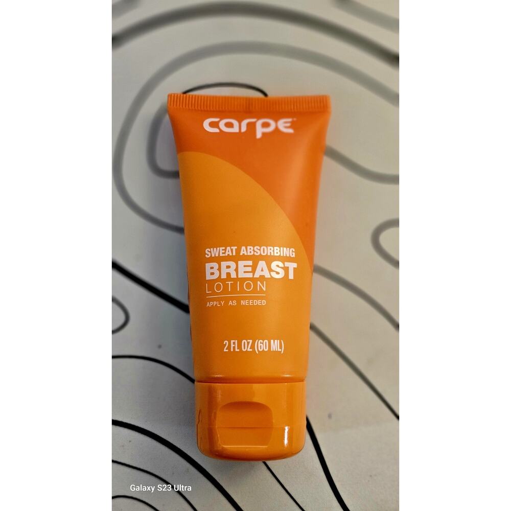 Carpe Sweat Absorbing Breast Lotion Moisture Wicking Sweat Shield 2 oz